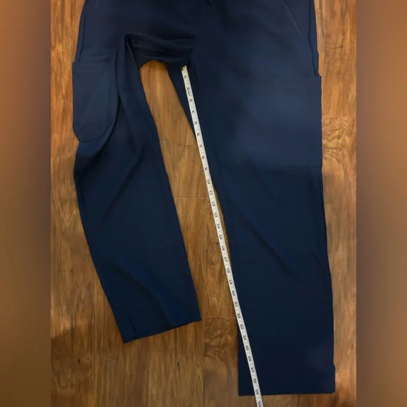 Med Couture Blue Cargo Pants Elastic Waist - Picture 6 of 8